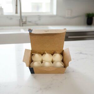 Partylite Iced Snowberries Scented Votive Candles Set Of 6